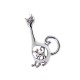 Mouse-in-cat broche